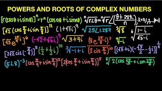 De Moivre’s Theorem Powers and Roots of Complex Numbers Live Stream [upl. by Johppah20]