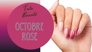 Pose de bandelettes de vernis Octobre Rose colorstreet [upl. by Essiralc]