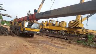 SETTING CRANE SANY 50 TON [upl. by Lunsford]