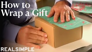 How to Wrap a Gift  Real Simple [upl. by Girard]