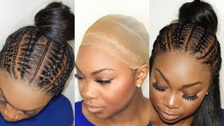 ChrissyBales  How To Stitch Braid On 13 by 6 frontals  Bleaching Plucking And Stitching [upl. by Iem36]