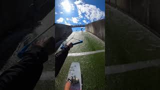 GoPro  Wakeskating a Dam 🎬 Loïc Benoit Shorts Wakeskate [upl. by Htebazileyram601]