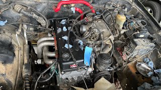 1997 Toyota Tacoma 3RZ Engine Install Part 6 of 8 [upl. by Renat]