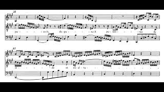 Deposuit potentes Magnificat  JS Bach Score Animation [upl. by Adnilahs]