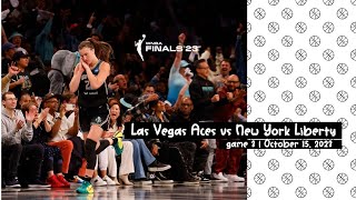 WNBA FINAL 2023  GAME 3  Las Vegas Aces vs New York Liberty  October 15 2023 [upl. by Kentiggerma214]