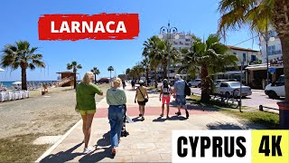 LARNACA CYPRUS 🇨🇾 4K City Centre — Walking Tour — MAY 2023 [upl. by Warchaw361]