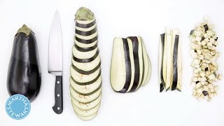 How to Properly Cut an Eggplant with Martha Stewart [upl. by Panchito]