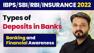 Types of Deposits in Banks  Functions of Banks  Banking amp Financial Awareness  RBISBIIBPSRRB [upl. by Ettebab541]