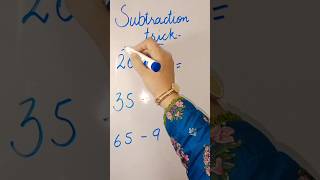 SUBTRACTION IN 2 SECONDS maths geomaths26trending [upl. by Auqinal]