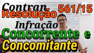 INFRAÇÃO CONCORRENTE e CONCOMITANTE Bizú INFALÍVEL Para Qualquer Detran [upl. by Tudor]