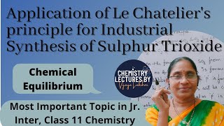 Application of Le Chateliers Principle for industrial synthesis of Sulphur Trioxide So3 [upl. by Navad]