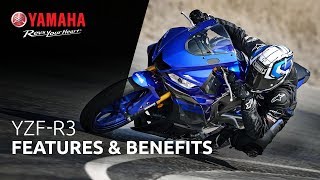 Yamaha YZFR3 Features amp Benefits [upl. by Colston]