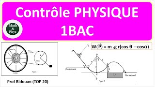 Contrôle 1 semestre 1 physique 1 Bac SM [upl. by Ardyaf]