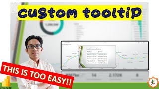 Power BI  18 Creating Your Own Custom Tooltip in Power BI Desktop [upl. by Clemence]