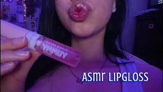 ASMR lipgloss application amp ramble 💗 [upl. by Kcered]