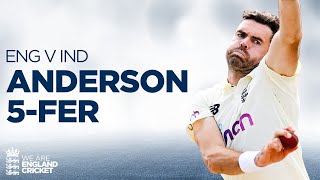 👑 Swing Bowling Brilliance  Jimmy Anderson Takes 5Wickets at Lords  England v India 2021 [upl. by Jovi]