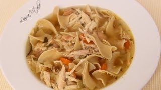 Homemade Chicken Noodle Soup Recipe  Laura Vitale  Laura in the Kitchen Episode 463 [upl. by Aralomo]