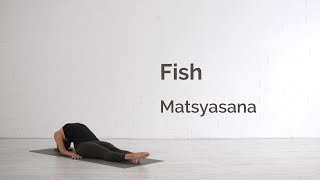 Fish Pose Matsyasana Tutorial [upl. by Kanal]