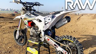 Crazy 190cc Husqvarna Pit Bike RAW  Motocross Action Magazine [upl. by Eirojram705]