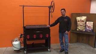 Kingman Hybrid Gas Assist Wood  Charcoal Fired Grill [upl. by Ivar]