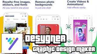 Getting Started With Desygner Graphic Design Maker App Android [upl. by Yllib]