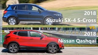 2018 Suzuki SX4 SCross vs 2018 Nissan Qashqai technical comparison [upl. by Vidal]