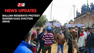 Balijan colony residents protest sudden KAAC eviction drive [upl. by Hughie29]