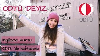 ODTÜ de VLOG  İngilizce kursu ODTÜ yabancı diller yüksek okulu  Hazırlık binası turu [upl. by Gussy]