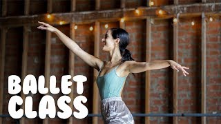 Ballet Class For Beginners  How To Do Simple Ballet Moves With trainwithkendall [upl. by Orsola853]