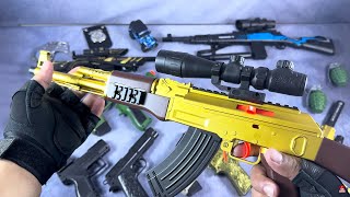 New Australian and American Weapons  Gold AK47 Embroidered Desert Eagle Pistols Automatic Rifles [upl. by Geldens]