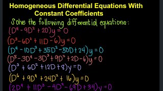 Homogeneous Differential Equations With Constant Coefficients TagalogFilipino Math [upl. by Bradshaw]