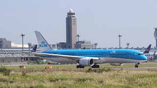 🇳🇱KLMオランダ航空Boeing7879PHBHN離陸シーン🛫 [upl. by Vasya]