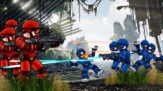 Roblox  RED VS BLUE ASSAULT  Polyguns Roblox Roblox Adventures [upl. by Oelak]