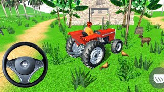 Tractor wala video  Indian tractor driving 3d  Tractor game  Tractor trali video  173 Game [upl. by Sebastian]