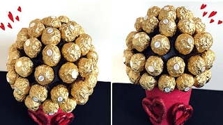 DIY VALENTINES DAY FERRERO ROCHER BOUQUET [upl. by Eppesuig164]