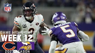 Chicago Bears vs Minnesota Vikings  2023 Week 12 Game Highlights [upl. by Taggart]