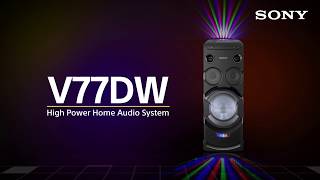 Sony MHCV77DW  High Power Home Audio System [upl. by Meluhs]