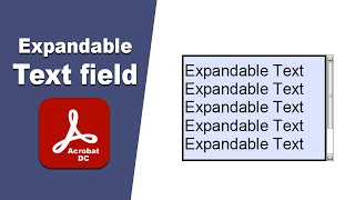 how to make expandable text field box in Adobe Acrobat Pro DC PDF Editor [upl. by Alexandra273]