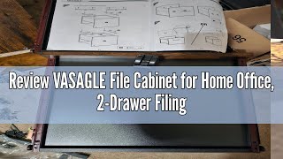 Review VASAGLE File Cabinet for Home Office 2Drawer Filing Cabinet with Lock Open Shelf Printer [upl. by Nnalatsyrc147]