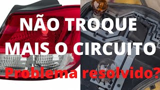 lanterna traseira onix  queimando lâmpadas  resolva sem trocar o circuito [upl. by Giacomo963]