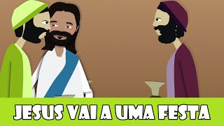 DESENHOS BÍBLICOS  JESUS VAI A UMA FESTA [upl. by Cecilia]