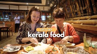 My mom fell in love with our life in INDIA  trying Kerala cuisine for the first time [upl. by Oretna704]