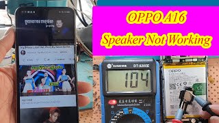 Easy way to fix Oppo A16 Speaker not working [upl. by Airdnaid71]