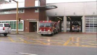 Burnaby Fire Department Hoswagon 24 amp Ladder 5 Responding [upl. by Brote256]