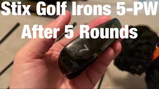 Stix Golf Irons 5PW After 5 Rounds Wear and tear review [upl. by Parik]