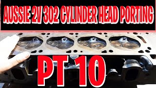 Aussie Ford Cleveland 2V 302 Closed Chamber Cylinder Head Porting Pt 10 [upl. by Lebana]