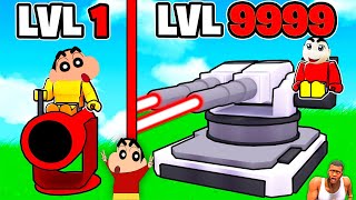 City Defense Tycoon Roblox with SHINCHAN and CHOP  NOOB vs PRO vs HACKER Part 2 [upl. by Eniar]