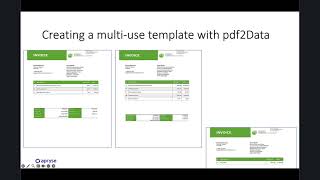 How to Create a Multiple Use Extraction Template in pdf2Data [upl. by Ttocserp]