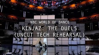 NBC World of Dance  Kinjaz The Duels UnCut Tech Rehearsal [upl. by Ekard]