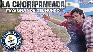 La Choripaneada Más Grande del Mundo ft Chano Maria  Locos X el Asado [upl. by Ynnol]